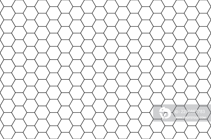 Formes hexagonales, nids d’abeilles