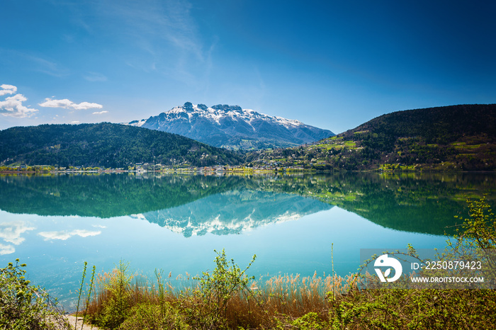 Caldonazzo lake in Italy