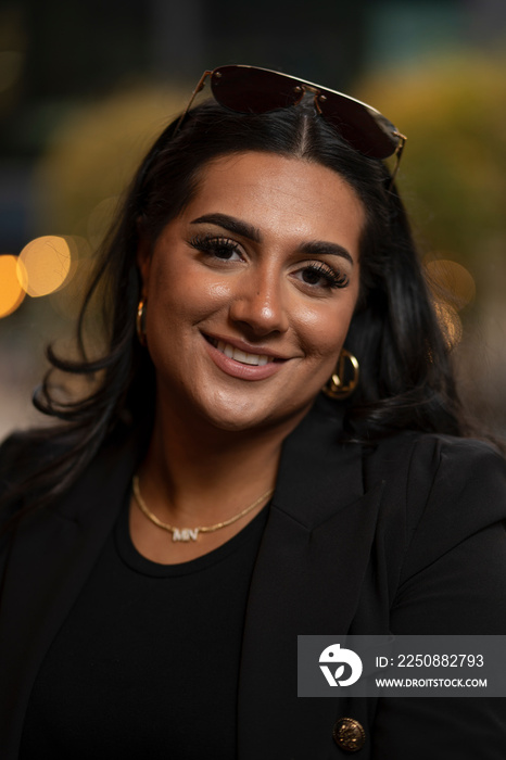 Portrait of smiling young woman