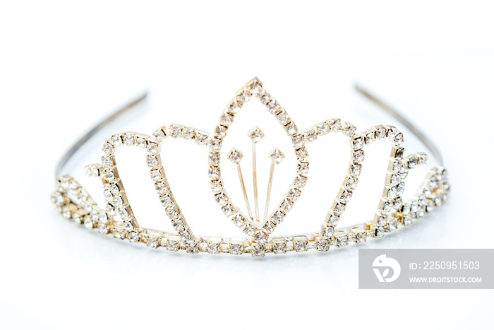 Luxury crown with diamonds, a diadem jewelry.