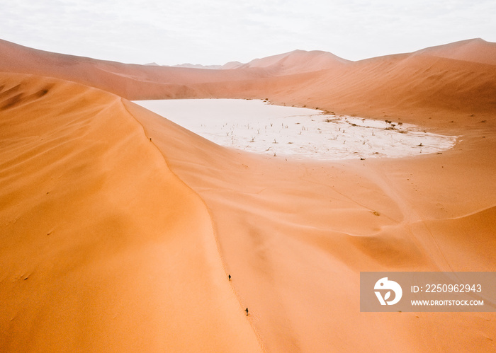 A pond within a sand dune