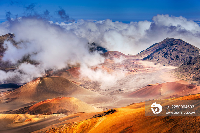 Haleakala Volcano on  Maui island in Hawaii