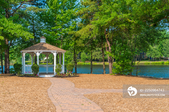 gazebo on the lake