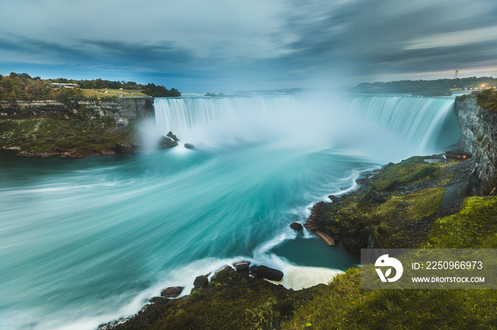 Niagara Falls panoramic view, long exposure