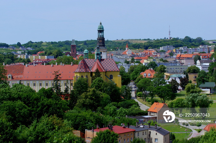 A view of Trzebnica, a beautiful little town in Lower Silesia in Poland