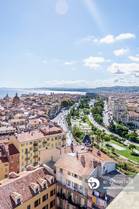 Panorama à 360° depuis le clocher de la tour saint François à Nice