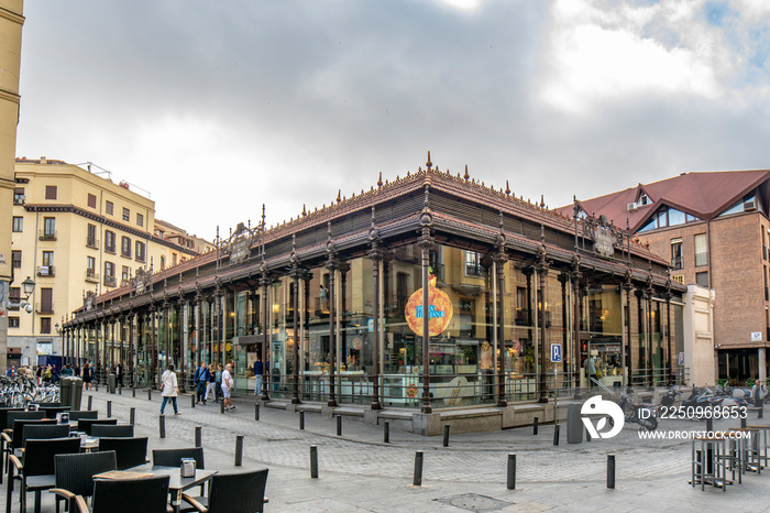 San Miguel Market on city centre of Madrid