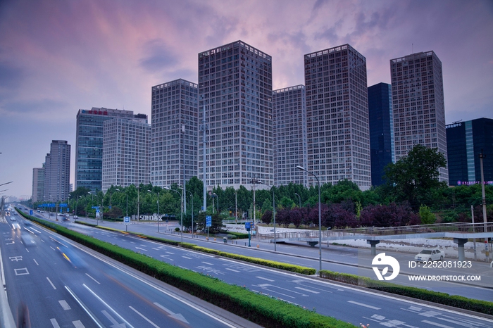 CBD道路夜景