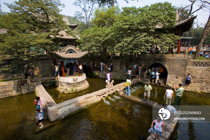 山西晋祠历史建筑