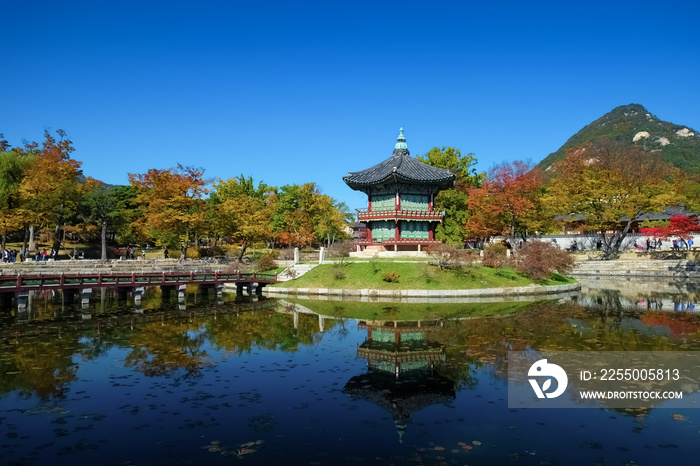 韓国 ソウル 景福宮 香遠亭 Korea Seoul Gyeongbokgung