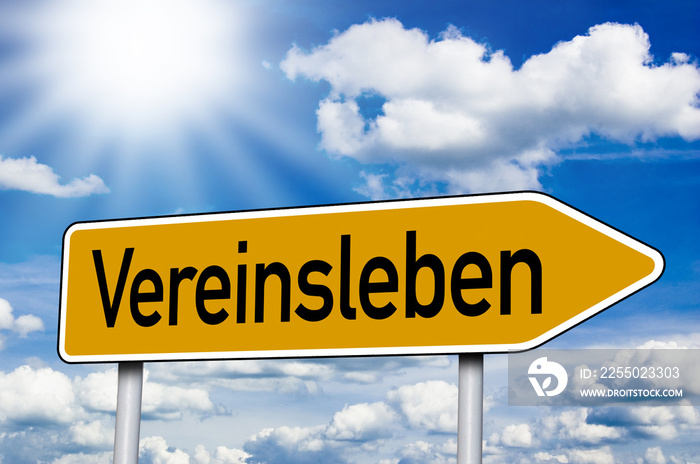 Vereinsleben的Schild