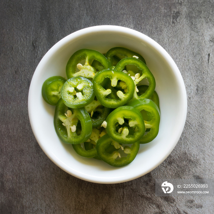 Bowl of Jalapeno Slices