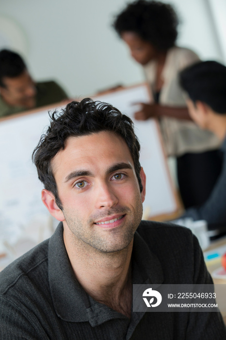 Portrait of male in office