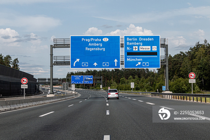 Autobahnkreuz Nürnberg-Ost, A6 - A9