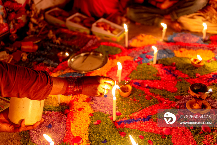 Diwali is a festival of lights mainly celebrated by Hindus. The festival usually lasts five days and