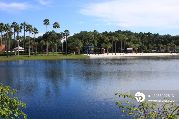 lake in park