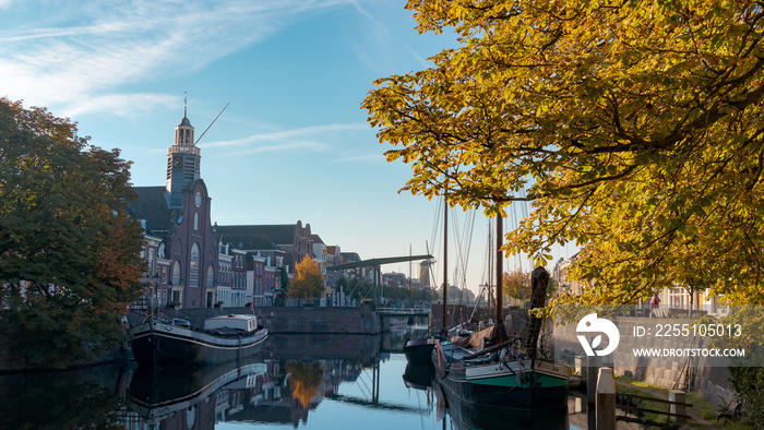 Historic Delfshaven area of Rotterdam, The Netherlands