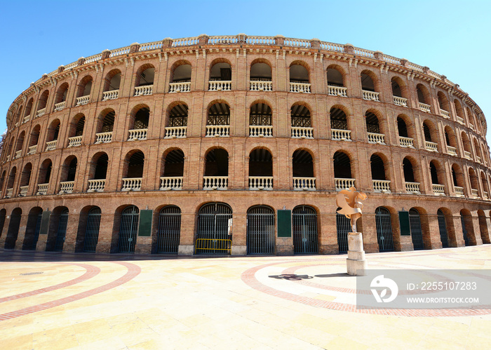 Bullring arena (Plaza de Toros) in Valencia.