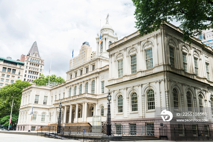 New York City Hall in Manhattan in New York City, USA