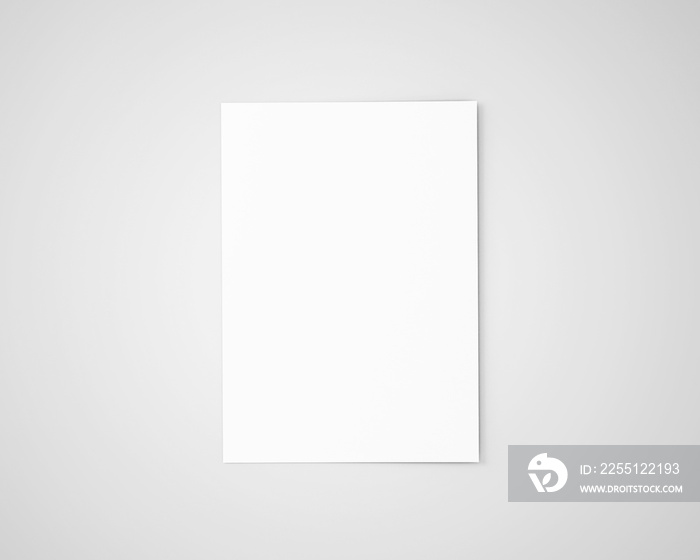 A5 A4 Flyer White Blank Mockup