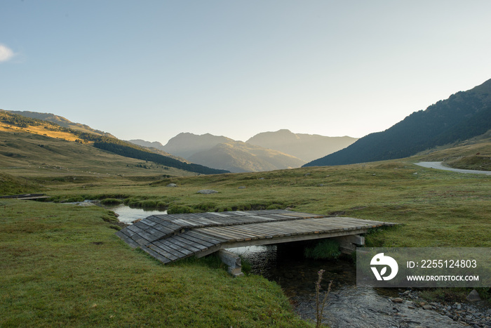 River in Baqueira in Summer, Valle de Aran