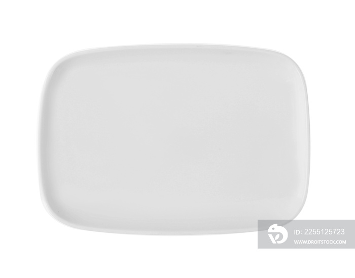 white tray isolated on white background