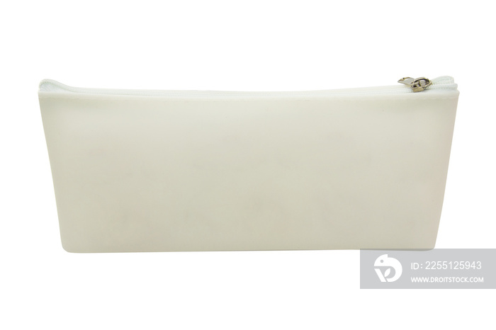 Long pencil pen case container isolated on the white background