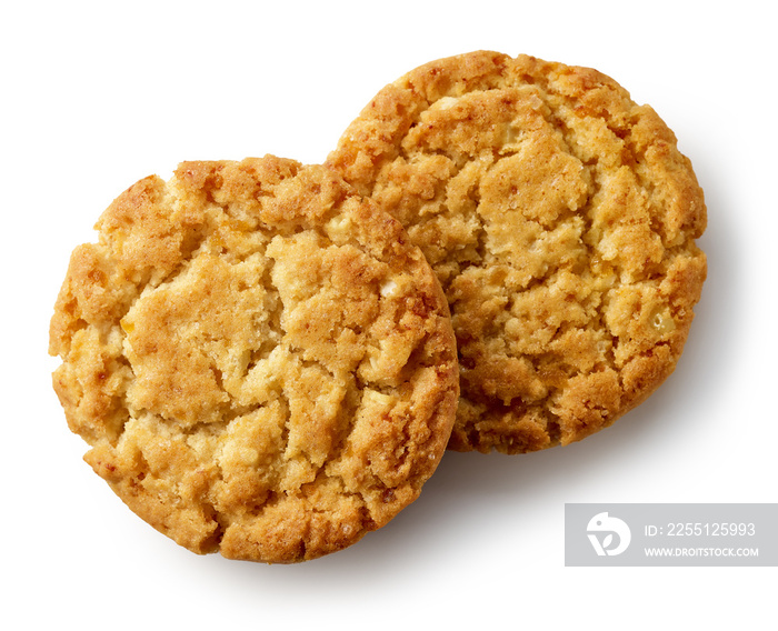 cookies on white background