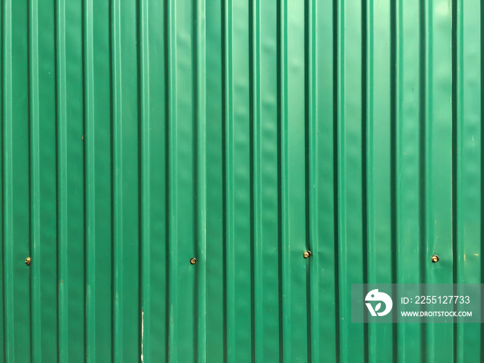 Corrugated metal texture or Galvanized iron steel texture, Green Colour, Abstract Background