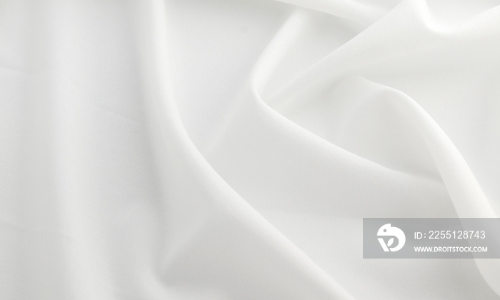 Smooth elegant white silk or elegant satin texture can be used as background, elegant wedding background design.