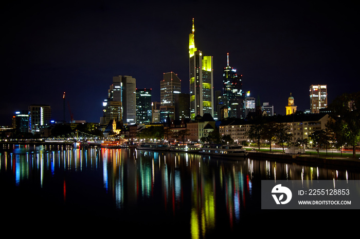 Frankfurt am Main at night, Germany