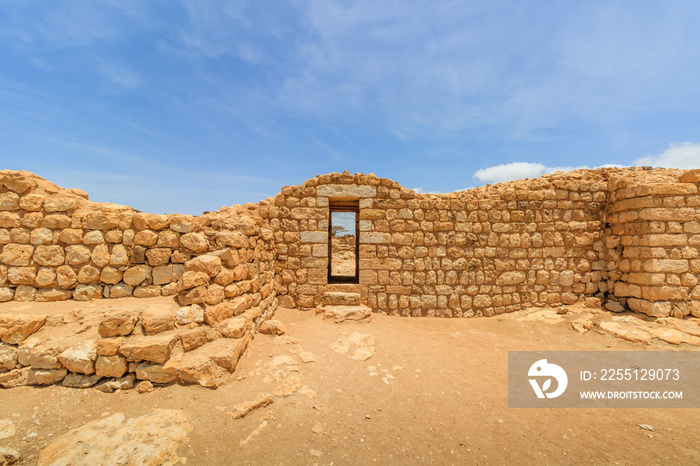 Castle of Sumhuram, Salalah, Dhofar, Sultanate of Oman. Archaeological site near Salalah in the Dhofar region of modern Oman.