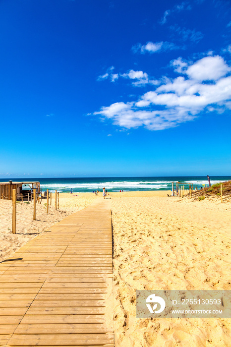 Seignosse, Landes, France - View of the beach entrance