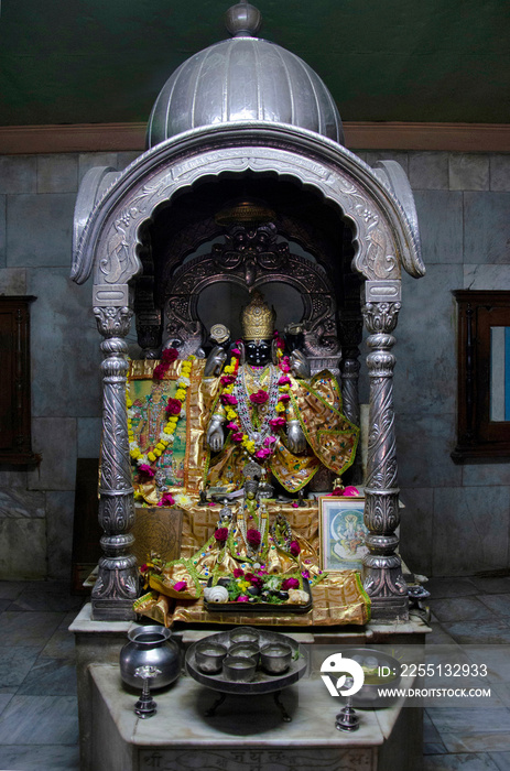 Idol of Lord Balaji in Balaji Temple located in Dabhoi, Gujarat, India