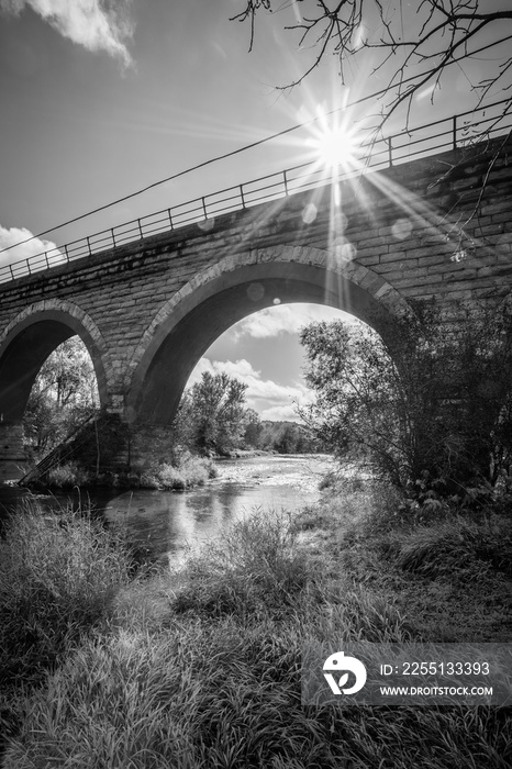 Tiffany Stone Arch  Train Bridge