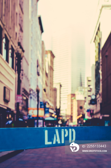 Los Angeles Police Dept Barrier