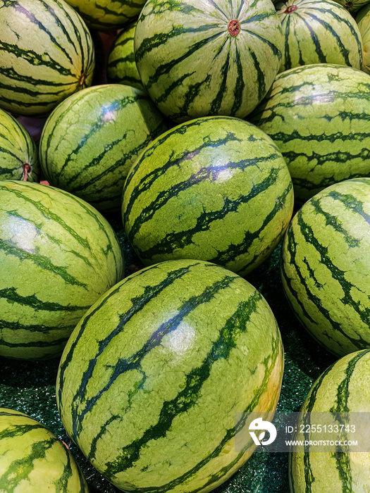 Delicious ripe red watermelon on the table