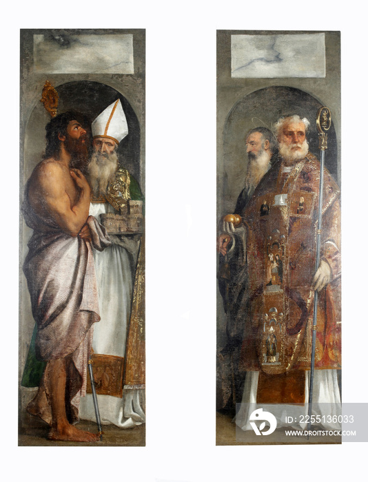 Tiziano Vecellio: St. Lazarus, St. Blaise, St. Nicholas and St. Anthony, Altarpiece in Dubrovnik Cathedral, Croatia