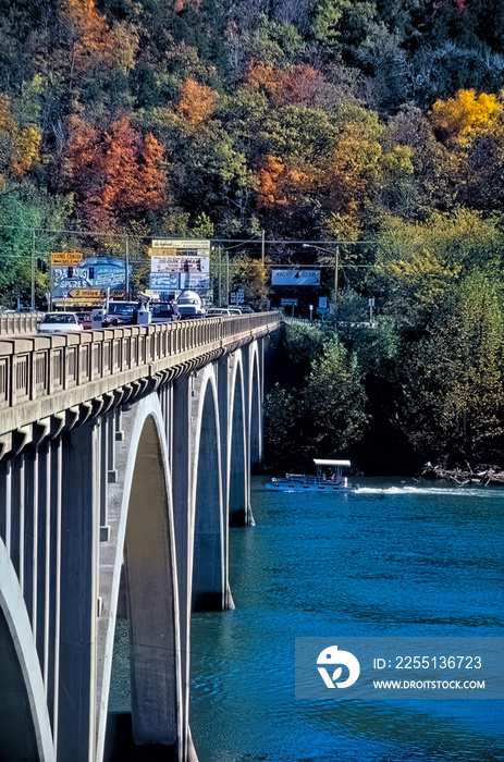 Old Highway 65 Bridge Over Lake Taneycomo at Branson Missouri