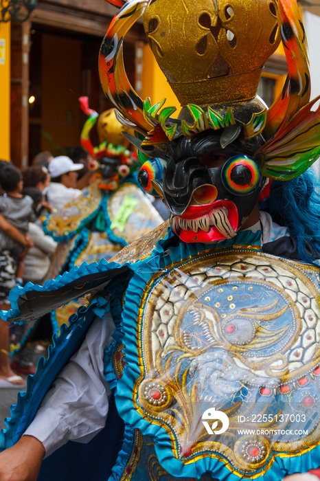 Colorful Typical Peruvian and Latin American dance