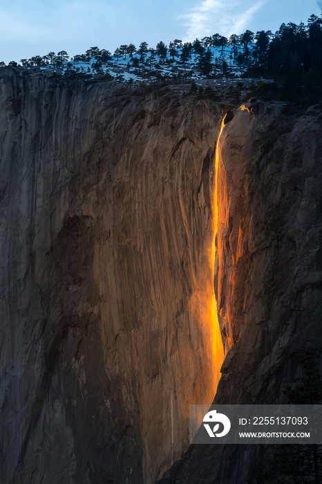 Fire Falls in Febuary at Yosemite