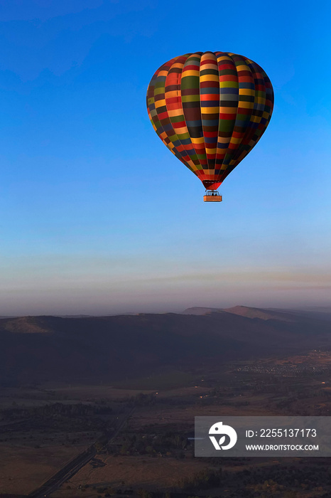 colorful hot air balloons