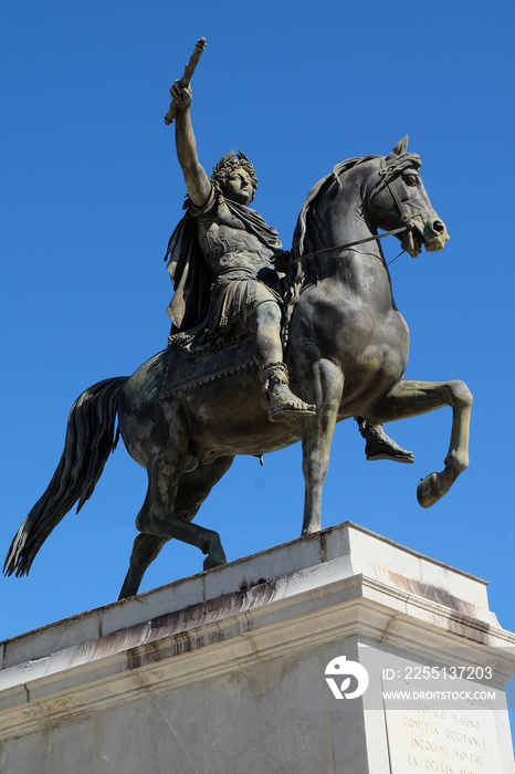 Statue of Louis XIV in Montpellier, France