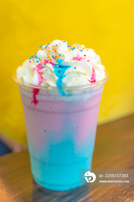 cold lollipop  milkshake drink