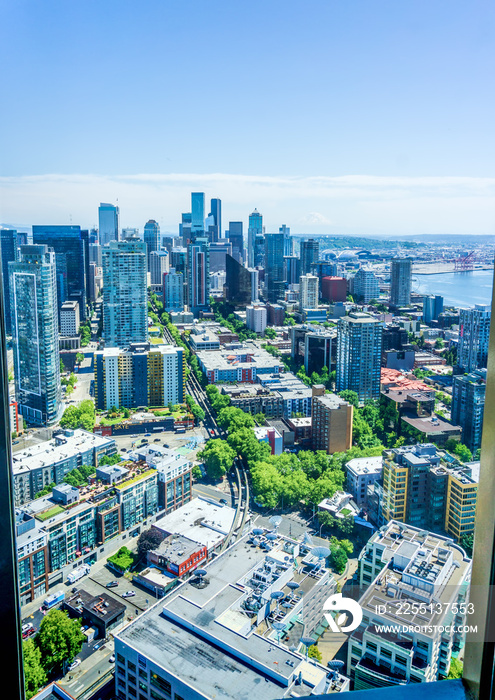 Seattle Buildings From Above 2