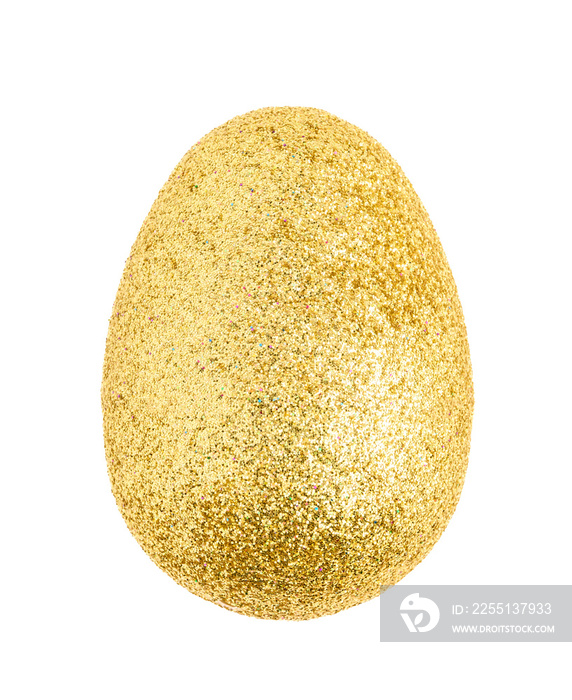 Gold glitter decorative easter egg