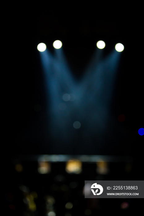 Defocused entertainment concert lighting on stage