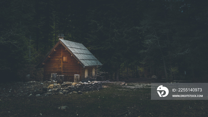 Cabane dans les bois