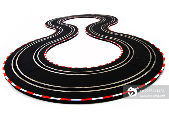 track race transportation toy isolated