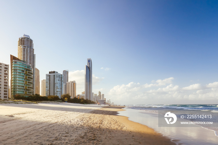 Broadbeach Gold Coast at Sunset in Australia